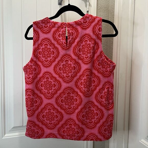 Boden Towelling Tank Top Terry Cloth Pink Rose Botanic Blush Womens Size M - Picture 7 of 10